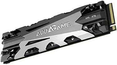 Addlink A95 4TB M.2 SSD Storage Expansion for PS5 Consoles with Heatsink, up to 7200 MB/s, Internal Gaming SSD -2280 PCIe NVMe Gen4X4 3D TLC with Dram NAND SSD (ad4TBA95M2PMade in Taiwan