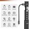 BUDI Multifunctional 9 in 1 Data Cable with USB Type-C Card Reader Micro SD Memory high-Speed Adapter Suitable for Mobile Phone Cameras and Computers