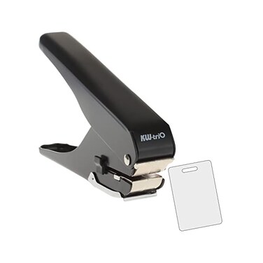 Zofly Heavy-Duty Slot Punch, Handheld Badge Hole Puncher, All Metal ID Card Puncher, Slotting Punch Tool for PVC ID Card, Luggage tag, Name Tag and Badge Holder