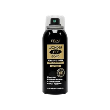 EBIN NEW YORK Wonder Lace Bond Adhesive Spray - Supreme (Extreme Firm Hold, 2.7 fl. oz./ 80mlFast Drying, No Residue, No Build up, Powerful Hold, All-Day Hold, Daily Wig Application