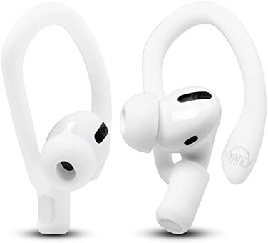 WC HookZ - Upgraded Over Ear Hooks for AirPods ProAirPods 1, 23-2 Size Pairs Included in Package, Unique LeftRight Hook, Does Not Fit With Glasses, Made by Wicked CushionsWinter White