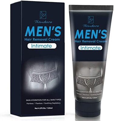 MEOLY Intimate/Private Hair Removal Cream For Men, For Unwanted Male Hair in Private Area, EffectivePainless Depilatory Cream, Suitable For All Skin Types
