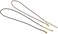Sovenny 50 Pieces 1.5mm Black and Brown Waxed Necklace Cord with Bronze Chain Lobster Clasp for Bracelet Necklace and Jewelry Making (25 Black, 25 Brown