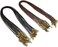 Sovenny 50 Pieces 1.5mm Black and Brown Waxed Necklace Cord with Bronze Chain Lobster Clasp for Bracelet Necklace and Jewelry Making (25 Black, 25 Brown