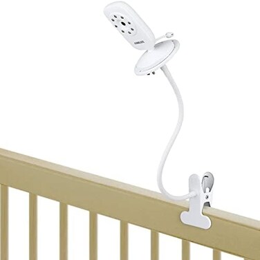 Wochel Universal Monitor Mount for ANMEATE SM24, Arlo, Motorola, Owlet Cam and Most Baby Monitors - Flexible Gooseneck Holder for Crib Without Tools or Wall Damage