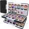 HEIYING Game Card Case for Nintendo SwitchSwitch OLED,Portable Switch Lite Game Card Storage with 48 Game Card Slots and 24 Micro SD Card Slots. (Black