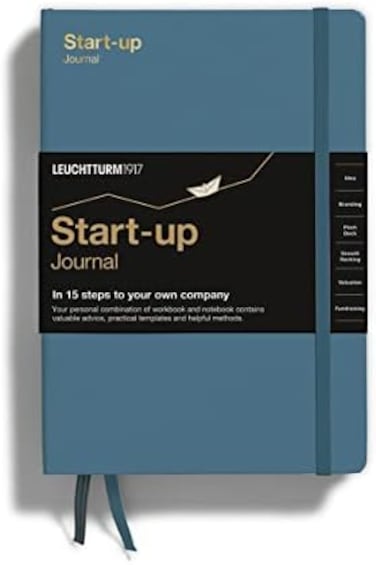 دفتر بدء التشغيل LEUCHTTURM1917، غلاف مقوى، 294 صفحة مرقمة، لون أزرق حجري (363844)
