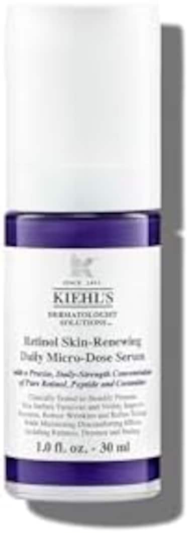 Kiehl's Daily Micro-Dose Anti-Aging Retinol Facial Serum, Reduces Wrinkles, Firms Skin, Evens Skin Tone, Youth RenewingHydrating Formula, with RetinolCeramides, Paraben-free - 1 fl oz