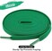 Puzeam Upgrade Tight Weave Flat Shoelaces 28 Colors 5/16" Wide Shoe Laces for Sneakers - 2Pairs