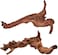 majoywoo Natural Large Driftwood for Aquarium Decor Reptile Decor, Fewer Branches 12.5-18" 2Pcs