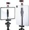 ARNARKOK Metal Ipad Tripod Mount 7.9-12.9in Tablet Tripod Adapter w Rotatable Cold Shoe 2 Acra Swiss QR Mount Bracket Universal Tablet Holder Video Rig for iPhone iPad Air Mini Pro