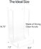 SimplyImagine Safety Glasses Dispenser- Heavy Duty, Acrylic Holder for Industrial, Dental, Lab Setting - Clear Stand or Wall Organizer, Visitor Safety Glasses Holder for Disposable Goggle Storage