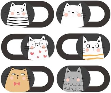 MESMOS Laptop Camera Cover Slide Cute - Laptop Webcam Cover Slide - PhoneComputer Camera Cover Slide - Webcam Privacy Cover - Camera Blocker Sticker. Fits MacBook ProAir, iPhone, iPad, iMac etc