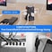 موزع طاقة PASSUS مزود بحماية من زيادة التيار، و5 منافذ USB، وإضاءة ليلية، وسلك تمديد بطول 10 أقدام مع 12 منفذ تيار متردد متعدد، وبرج طاقة، وحماية من الحمل الزائد للمنزل والمكتب وغرفة النوم (أسود)