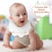 JenPen 4 Pieces White Bandana Bibs for Baby Girl - 360 Muslin Bibs Set for Teething Toddler