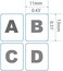 ملصقات لوحة مفاتيح إنجليزية عالمية من MUBUY-GOL، خلفية سوداء مع حروف بيضاء - عبوة من قطعتين
