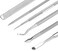 KuanStore 6-Pack Ingrown Toenail File and Lifters, Professional Surgical Stainless Steel Ingrown Toenail Removal Tool Kit, Manicure Treatment Pedicure Tools for Feet Under Nail Cleaner Correction Poli