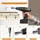مجموعة خطافات تعليق GIPTIME Q-Hanger، 50 قطعة، بتصميم خطاف مزود بإبزيم أمان، خطافات تعليق أضواء الكريسماس، خطافات تعليق خارجية للجراج وحفلات رأس السنة الجديدة وأضواء LED السلكية الخارجية، أبيض