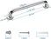 Gotega Shower Grab Bar 2 Pack, Stainless Steel Bathroom Grab Bar Shower Bath Handle Grab Bars for Bathtub Showers 24 Inch