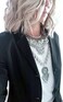 CCBFY Long Tassel Chunky Boho Coin Statement Necklace For Women Silver