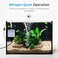 NICREW Nano Silent Aquarium Air Pump Black, Aquarium Aerator with Accessories for Up to 10 Gallon Fish Tank, Super Quiet, 0.3 L/min, 1.5 Watts