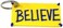 FRESHe Coach Lasso 'Believe' Motivational Keychain - Perfect for Fans of The New Hit Show, Believe, 2" x 1