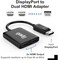 UPTab DisplayPort to Dual HDMI 4K 60Hz Adapter Multi Monitor Splitter, Converter Multi-Stream Transport (MSTHub, DP to 2X HDMI 2.0 (DisplayPort to Dual HDMI