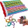Blvochnnt 35 Pcs 7 Inch Flexible Soft Pencils,Magic Bend Pencils,Colorful Stripe Soft Pencils for Children and Students,Classroom Gifts,Back to School Supplies