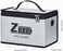 Zeee Lipo Safe Bag Battery Fireproof Bag Large Capacity Storage Guard Battery Safe Pouch for Storage Charging - 10 Cell Adjustable Battery Safe Bag(10.6x6.7x6.7in