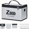 Zeee Lipo Safe Bag Battery Fireproof Bag Large Capacity Storage Guard Battery Safe Pouch for Storage Charging - 10 Cell Adjustable Battery Safe Bag(10.6x6.7x6.7in