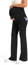 JOYSPELS Women's Maternity Pants with Pockets Over The Belly Pregnancy Bootcut Yoga Pants for Work Casual