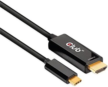 Club 3D 4K 60Hz HDMI to USB Type C Video Cable HDMI 2.0 (Maleto USB Type C (MaleActive Monitor Converter 1.8m/6 Feet CAC-1334