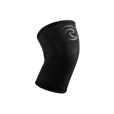 Rehband RX Knee Support for Strength TrainingFitness - 7mm Neoprene Knee Sleeve, FlexibleNon-Slip, Knee Sleeve for MenWomen, Colour:Carbon/Black, Size:Medium