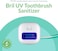 تنسيق بريل:
معقم فرش الأسنان المحمول من بريل بتقنية الأشعة فوق البنفسجية (UV-C) مع غطاء وحافظة، مناسب لجميع أحجام فرش الأسنان - أبيض
