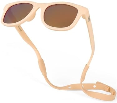 Polarisierte Baby-Sonnenbrille mit Riemen - unzerbrechliche مرن Kleinkind-Sonnenbrille fr Kleinkinder Neugeborene 0-24 شهرًا
