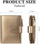 FALAN MULE Small Wallet for Women Genuine Leather Bifold Compact RFID Blocking Small Womens Wallet, Bronze, Casual