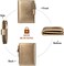 FALAN MULE Small Wallet for Women Genuine Leather Bifold Compact RFID Blocking Small Womens Wallet, Bronze, Casual