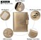 FALAN MULE Small Wallet for Women Genuine Leather Bifold Compact RFID Blocking Small Womens Wallet, Bronze, Casual