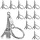 Junkin 30 Pieces Eiffel Tower Keychain Retro Keychain Decorations Purse Charms Statue Model Prom Keychain French Souvenirs