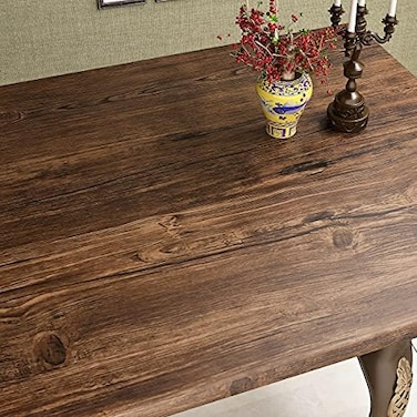 FunStick Thick Brown Birch Wood Contact Paper for Cabinets Peel and Stick Countertops Waterproof Faux Wood Grain Contact Paper Self Adhesive Removable Wood Wallpaper Roll for Desk Dresser 15.8"x78.8