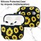 LitoDream Flower Silicone Airpods 3 Case 2021, YOMPLOW Case Cover for Apple Airpods 3rd Generation Floral Print Soft Flexible Cover for Air Pod 3 Women Girls, Skin with Keychain - Sunflower