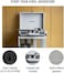Crosley Cruiser Deluxe Bluetooth 3-Speed Turntable, White Sand