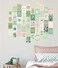 Artivo Sage Green Room Decor Aesthetic, Green Wall Collage Kit Aesthetic Pictures for Teen Girls, Sage Green Dorm Room Decor, Danish Pastel Aesthetic Wall Decor, Pastel Bedroom Decor (70 set, 4x6