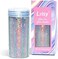 Lrisy's Lrisy Holographic Extra Fine Glitter Powder with Shaker Lid, Craft Glitter Sequins for Epoxy Resin, Slime,Tumblers,NailPainting Arts 140g/4.5oz (Ultra Thin Holographic Silver