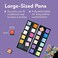 MozArt Supplies Komorebi Professional Metallic Watercolor - Portable Set of 24 Vivid and Premium Painting Colors - Perfect for Wall, Paper, Canvas, and Wood Painting