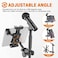 JUBOR Tablet Holder for Microphone Stand, Mic Music Stand Tablet Holder for iPad, Smartphone Tablet Mic Stand Mount for Shee Music Fits Devices from Screen Size 4.7 to 12.9 Inches