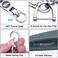 wisdompro Schlsselanhnger Auto, Schlsselanhnger Leder mit 1 D-Ring, 1 Schraubendreher, 3 Schlsselring, Keychain fr Mnner/Frauen sind Geschenke fr Familie, Freunde