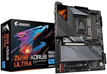 GIGABYTE Z690 AORUS ULTRA (LGA 1700/ Intel Z690/ ATX/ DDR5/ Quad M.2/ PCIe 5.0/ USB 3.2 Gen2X2/ Type-C/WiFi 6/2.5GbE LAN/Gaming Motherboard