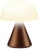 Lexon MINA Mini Rechargeable Wireless Mushroom Lamp, LED Table Lamp, Bedside Lamp, Dimmable, Up to 12 Hours Battery Life - Bronze