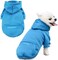 Petcare Dog Hoodie Pet Fleece Sweatshirt Puppy Hoodies Fall Winter Warm Dog Sweaters for Small Dogs Cats Clothes (Blue,Large